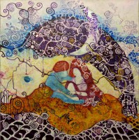 80 x 80 cm, Öl auf Leinwand